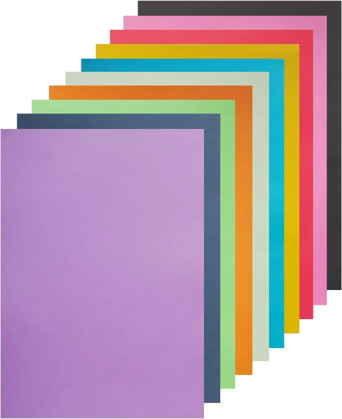 16.5"x11.7" Colored Poster Board, 50 Pack A3 Poster Paper 10 Assorted Color