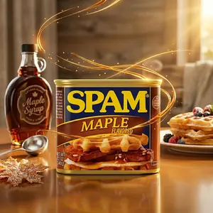 SPAM Maple Flavored Canned Meat, Shelf Stable Ready-to-Eat, 12 oz Can