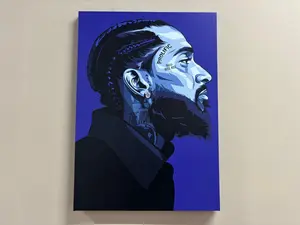 Nipsey Hussle Portrait poster Art: Singer Wall Decor Nipsey Hussle Portrait poster Art: Singer Wall Decor