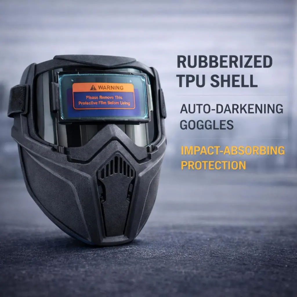 Auto Darkening Welding Helmet – Lightweight Anti-Fog Protective Face Shield for TIG MIG ARC Welding Safety Gear