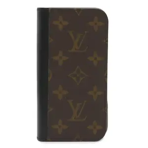 Pre-owned Louis Vuitton Canvas Small Leather Goods iPhone 16 Pro Folio Monogram Phone Case