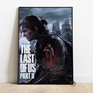 The Last Of Us Ellie Game Poster Canvas Print - Vintage Video Game Decor