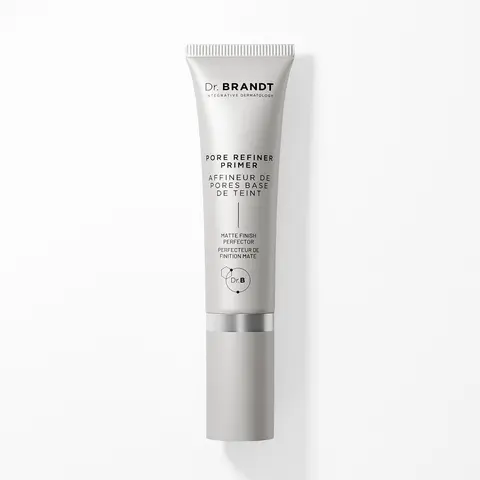 Dr. Brandt Pore Refiner & Minimizing Primer (30ml) - Silky, Smooth, Flawless Oil-Control Base with Red Clover, Salicylic Acid, Flower Extract for Instant Blur & Lightweight Mattifying Effect