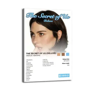 The Secret of Us-Gracie Abrams HomeDecor WallArt LivingRoom Canvas for Bedroom Decor Canvas Poster Aesthetic Office Bathroom Painting Picture Print Modern Family