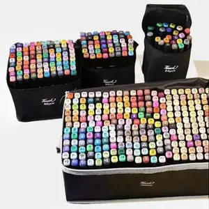 Double Tipped Alcohol Markers, Chisel & Fine Alcohol-based Art Marker Set for Adults Coloring Illustration, Great Value Pack for Students' Art Class, Better Designed Grip