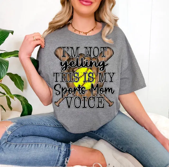 Softball Sports Mom Voice DTF Transfers - THIS IS NOT A SHIRT