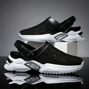 GGOR 2026 New Men's Clogs: Breathable, Non-Slip Outdoor Garden Shoes with Adjustable Heel for Greater Comfort