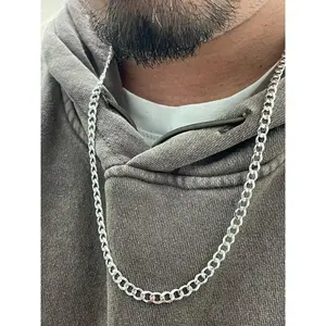 5mm 925 silver curb link cuban