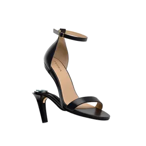 The Pashionista - Coal Leather 4" Stiletto
