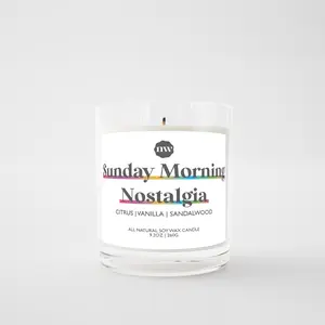 Single Wick Candle | Sunday Morning Nostalgia