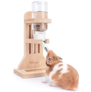 Niteangel Water Bottle with Stand for Syrian Dwarf Hamsters Gerbils Mice Rats Degus Small pet Rodents(White)