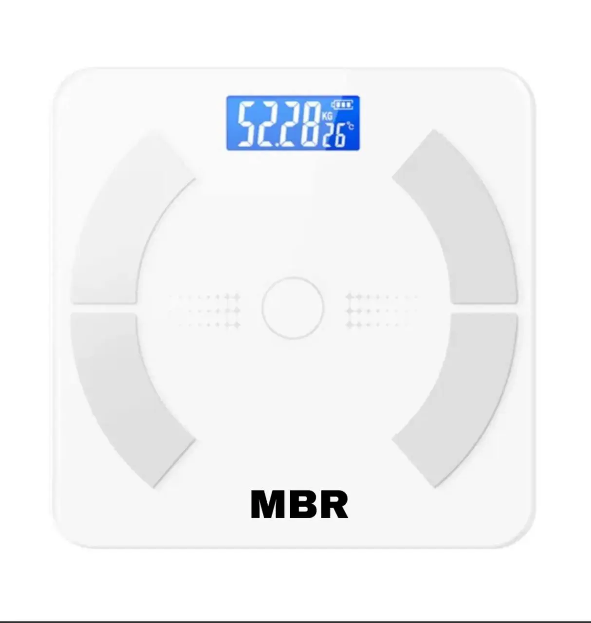 White Bluetooth Diagnostic Scale MBR  Z1  for Smart Body Insights with Multiple Measurements and Bluetooth Connectivity