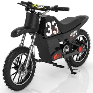 Kids Electric Dirt Bike 350W 36V Off-Road with 18.6 MPH Top Speed Dual Suspension Disc Brakes 10" Pneumatic Tires Perfect Children's Day Gift for Boys Girls Ages 7+