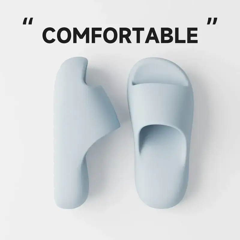 Soft Waterproof Cloud Slide Footwear - Cloud Foam Platform Slippers with Shock Absorption, Indoor-Outdoor Anti-Skid Design
