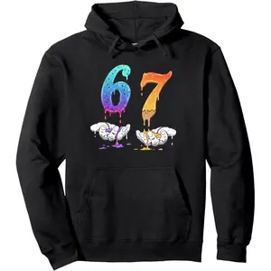 6 7 six seven Meme 67 Pullover Hoodie Adult Youth Boys Hoodie Cotton Fabric