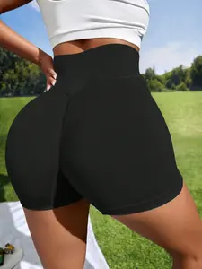 Women's High Elasticity Short Gym Shorts, Comfortable Fabric, Perfect for Gym and Casual Wear, Stylish and Versatile