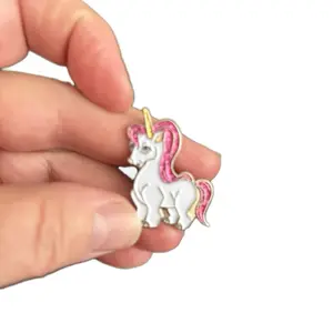 Stars the Americorn Unicorn Pin Soft Enamel with Glitter Filled Hair Sparkly Design