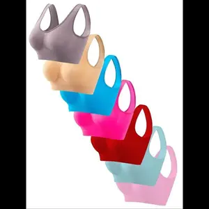 Women's Solid Wireless Backless Bra, Breathable Comfortable Bra, Women's Lingerie for All Seasons