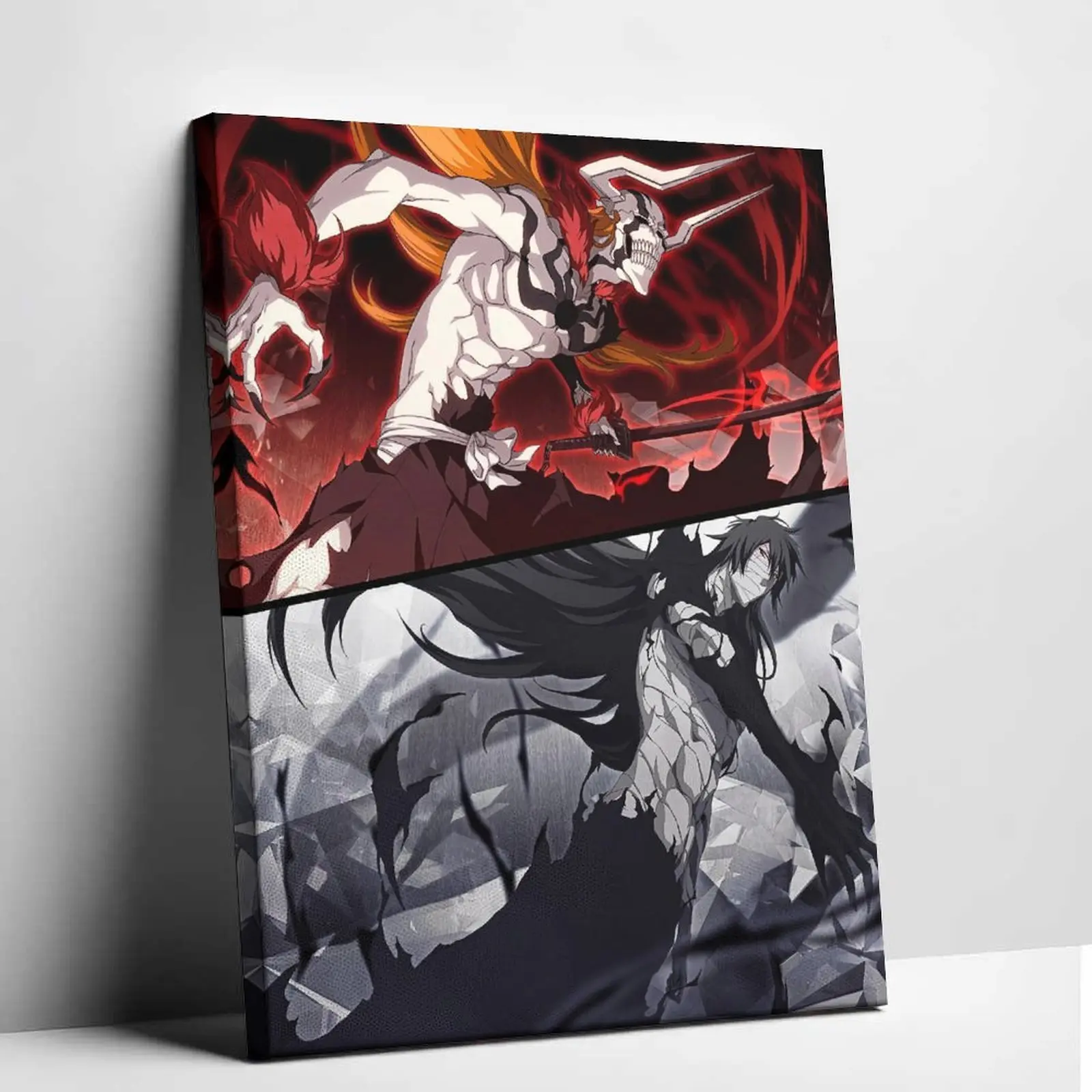 Bleach Anime Premium Canvas Print Poster - Ichigo Final Getsuga Tensho Vasto Lorde Form, Otaku Style Anime Design, High-Quality Shonen Manga Art, Artistic Indoor Decoration for Bedroom-Office, Collectibles Gift