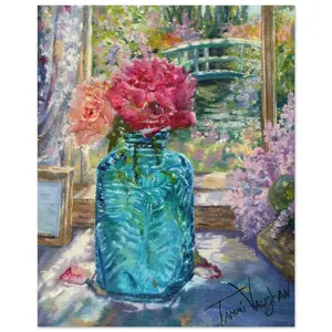 "Monet's Roses" Museum-Quality Matte Paper Poster