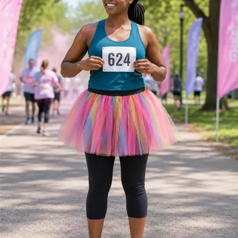 Pastel Adult Size Women's 5K Running Tutu Skirt Costume