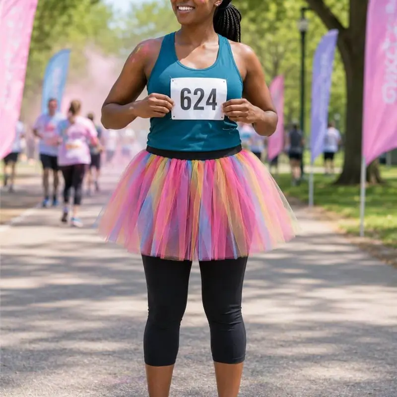 Pastel Adult Size Women's 5K Running Tutu Skirt Costume