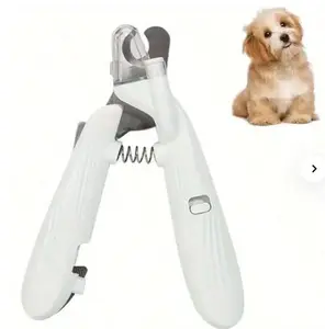 LED Light Pet Nail Clipper with Safety Light for Dogs andCats Quiet Grooming Tool for Home Use Easy Nail Trimmingfor Small Large Pets
