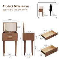 [Walnut] Vanity Desk Only 