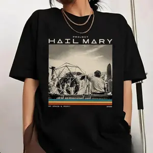 Comfort Colors Project Hail Mary Vintage Shirt, Sci-Fi Space Novel Fan Tee, Funny Nerd Book Lover Graphic T-Shirt