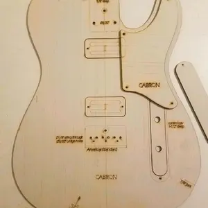 Custom Hybrid Cabronita Guitar Body Template 4Tele Neck 3ply CAB