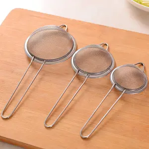 3pcs/set Wide brim, sharp ear, oil griddle, colander, soybean milk, Lo mein, deep fried, oil strainer, hot pot, foaming spoon