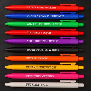 Burnt Out Coworker Pen Set ballpoint--=%2=- ideal=%2=----=%2=- gift=%2=-- ideal gift office desk accessory student worker school essential