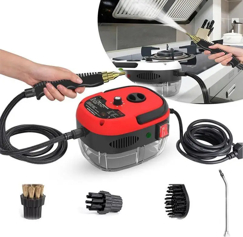 2500W High Pressure Steam Cleaner,High Temperature Bathroom Cleaning Machine wit...
