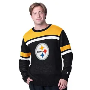 Football Fan Shop Officially Licensed NFL Starter by Carl Banks L/S Sweater - Steelers
