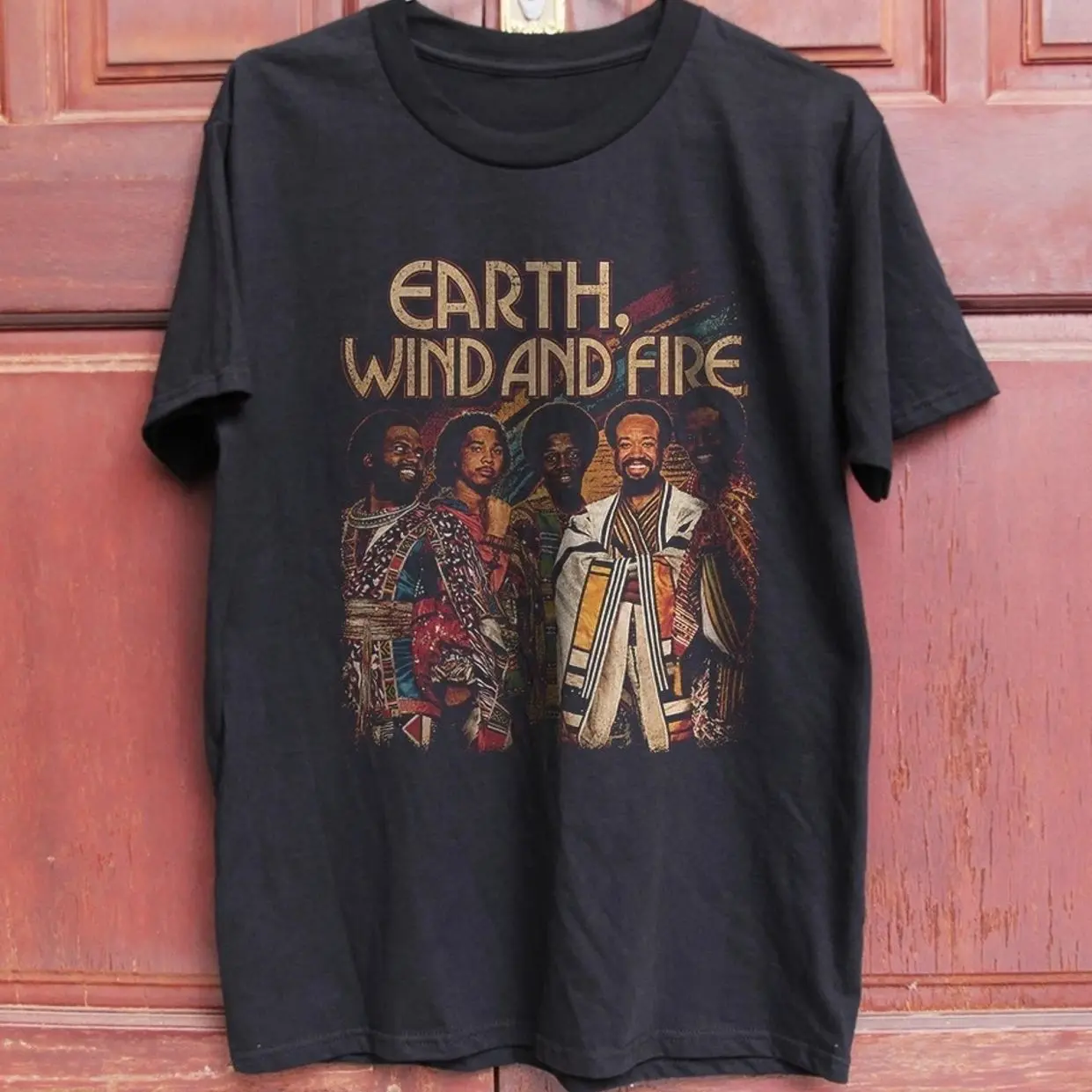 NEW! Earth Wind & Fire Band Photo Unisex Cotton T-Shirt Size S-5XL N