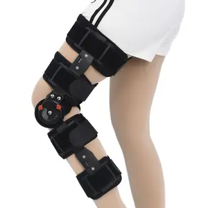Adjustable portable knee joint fixation bracket, patellar brace, lower limb protector, meniscus strain fixation, unisex leg sports rehabilitation device