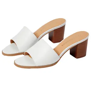 Jack Rogers Sabrina Mid HeeI White  111221HL03-100 Women's