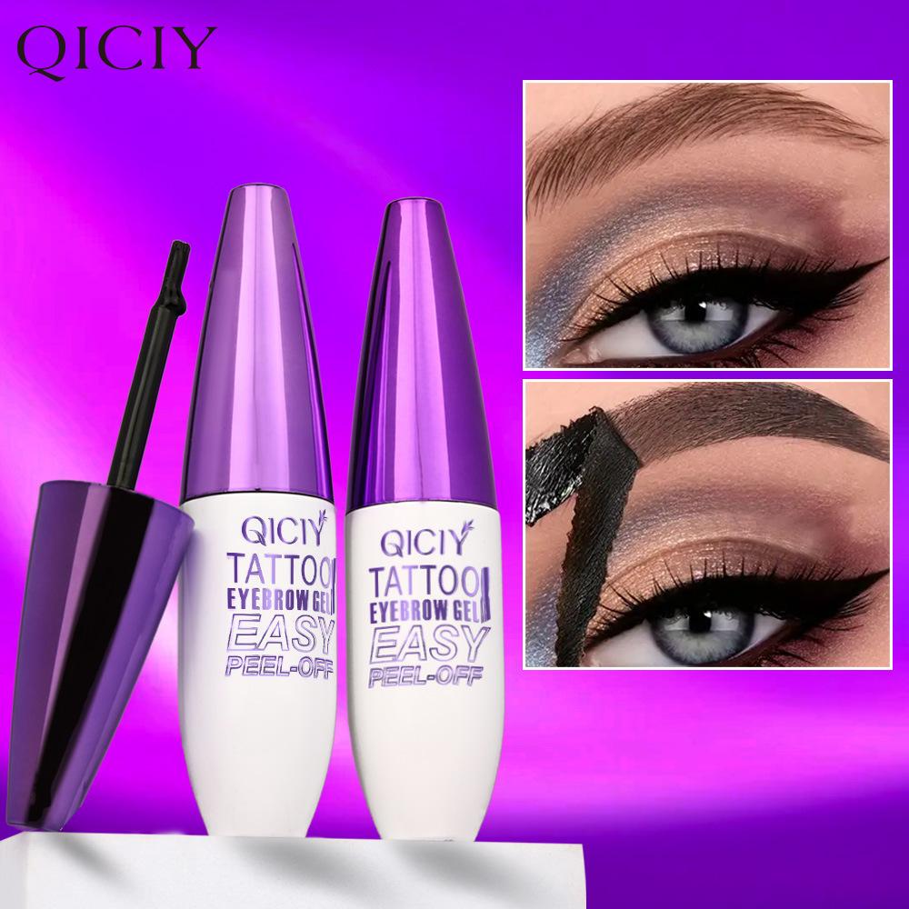 Peel-Off Eyebrow Gel – Waterproof & Sweatproof, Smudge-Proof, Long-Lasting Tint, Easy to Apply Brow Tattoo for Natural Defined Brows salon-quality flawless mascara