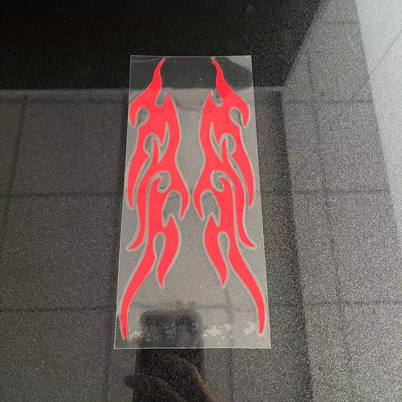 Car Sticker Modified Flame Car Stickers Bumper Hood Rearview Mirror Head Cover Stickers Cover Scratches Motorcycle Decals