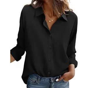 Button Down Shirt for Women Long Sleeve Blouses Floral Printed Tops Business Casual Work Outfits S-XXLGift