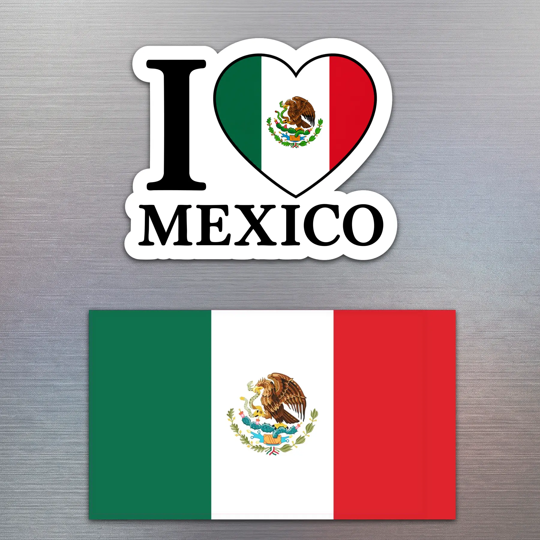 Mexico Sticker Pack 3.5" | I Love Mexico & Mexican Flag Decals | Waterproof Vinyl for Cars, Laptops & Windows
