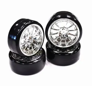 Type IV Complete Wheel & Tire Set (4) for Drift Racing W=26mm Offset 3.5mm