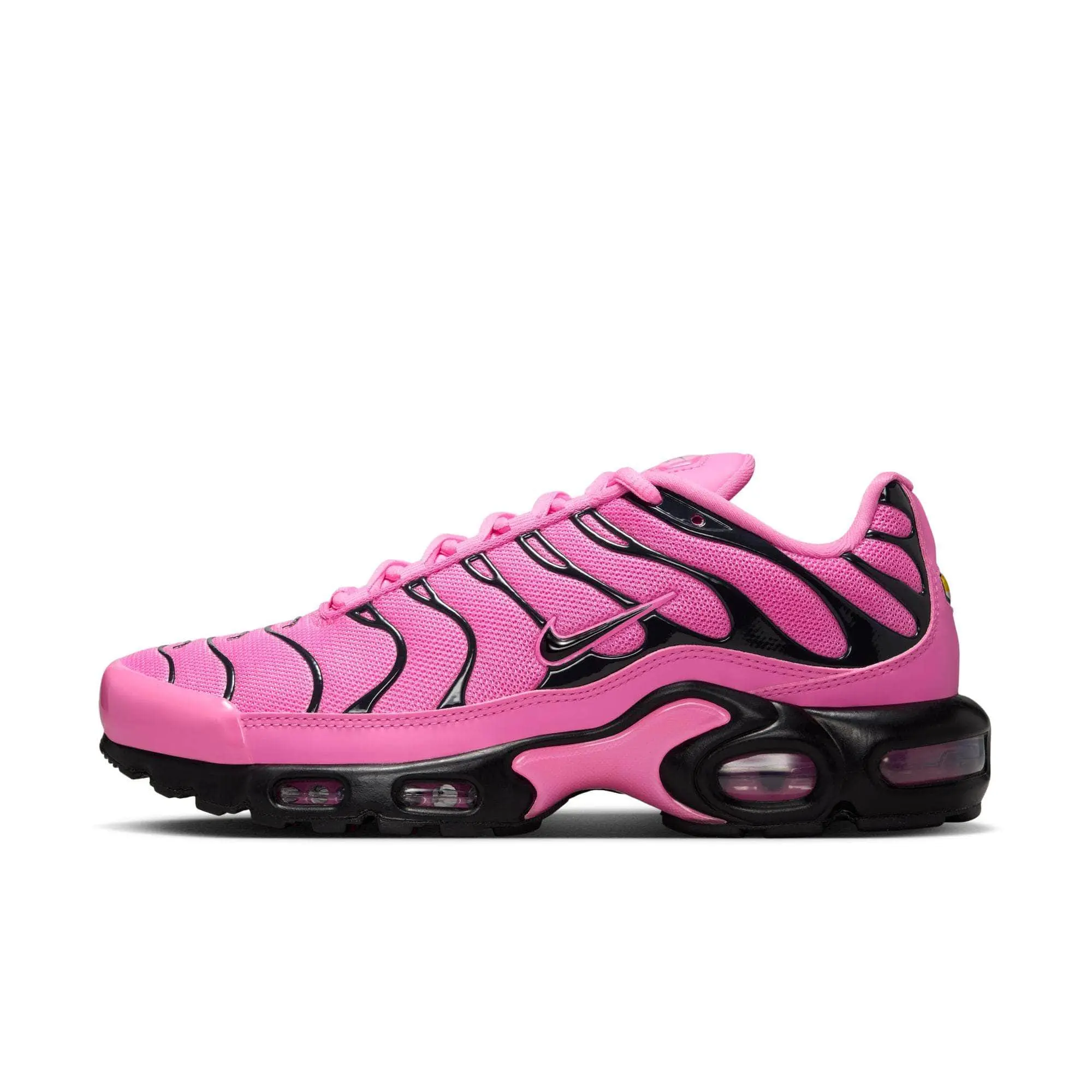 Nike Air Max Plus "Pink Black" - Women's, Shoe, Footwear, Sports Shoes, Trainer, Runner, Athletic, Sneaker, Sporty Chic, Reflective, Metallic Accents, Mid, Casual, Foam Midsole, Mesh Upper, Trending Shoes