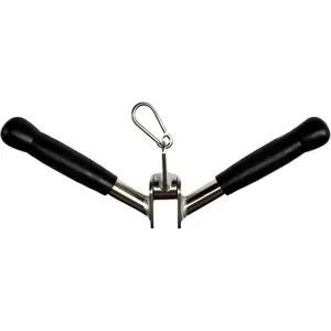 V-Shaped Bar Press Down Bar v bar Cable Machine Attachments Multi Gym Attachment Revolving Tricep Press Down Bar
