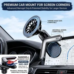 Tesla Model 3/y/s/x Magsafe Car Phone Holder, 360° Rotatable Magnetic Mount, Universal Car Mount, Compatible with All Iphones, Max Screen Thickness 2.4cm