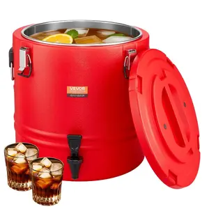 VEVOR Insulated Beverage Dispenser, 3 Gal/11.4L Thermal Hot and Cold Drink Server Dispenser with Spigot, Food-Grade Cooler Jug with 304 Stainless Steel Interior, for Tea Coffee Restaurant OutdoorVEVOR Super Brand Day