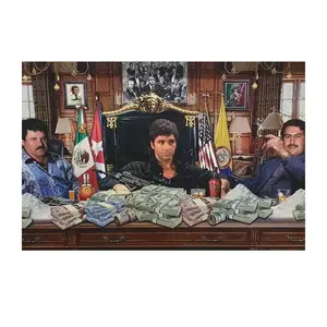 [Unframe]Underground Crime Cartel Power Play – Tony Montana, Money and Power in Crime Movies - Premium Paper Poster