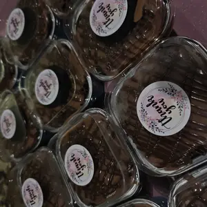 30Pack 5oz Pink Mini Cake Pans with Lids Baking Cups Aluminum Foil Pans Tins, Individual Dessert Cups Containers for Sales,Party,Picnics