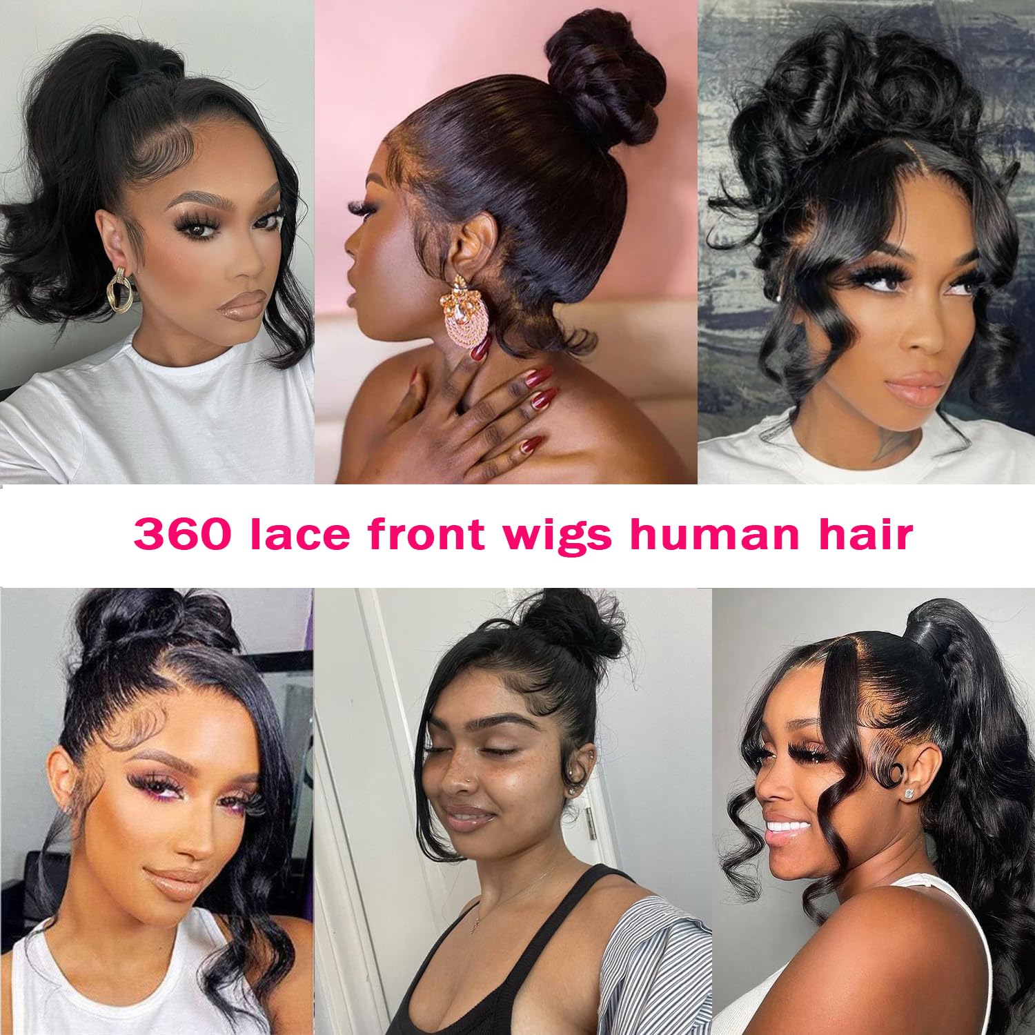 360 Full Lace Wig Human Hair Straight Full Lace Frontal Wigs 360 Straight Human Hair full lace wigs 180% HD 360 Lace Wig Straight Hair Wigs Human Hair Preplucked With Baby Hair