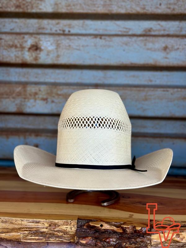 Valtierra Straw Hat Tall Crown Rolling Dice White